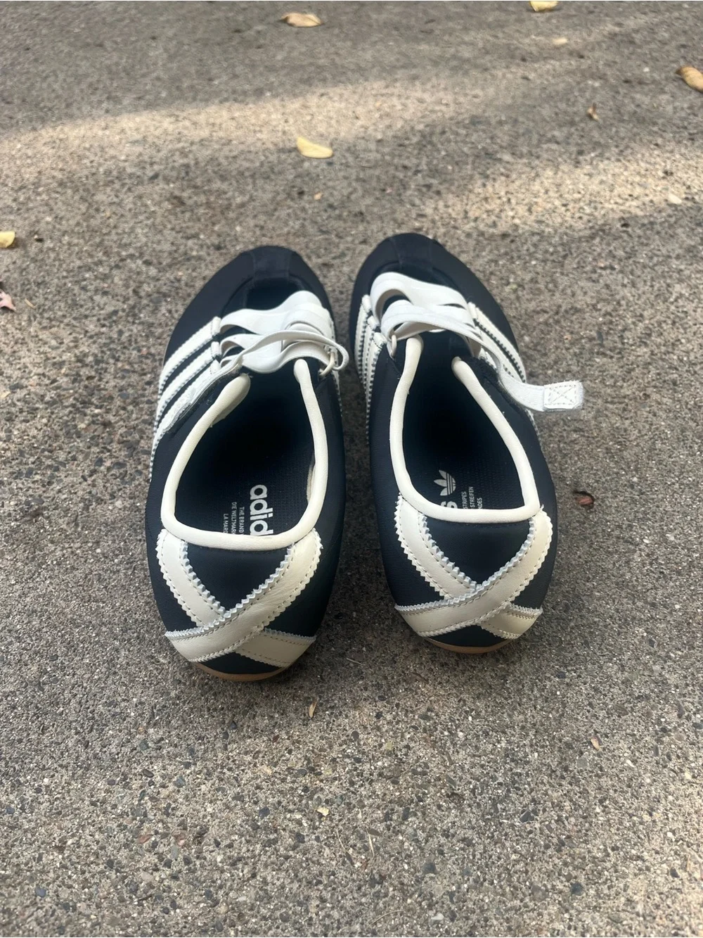 Adidas Mary Jane Ballet Flats Black White Size 11 Women